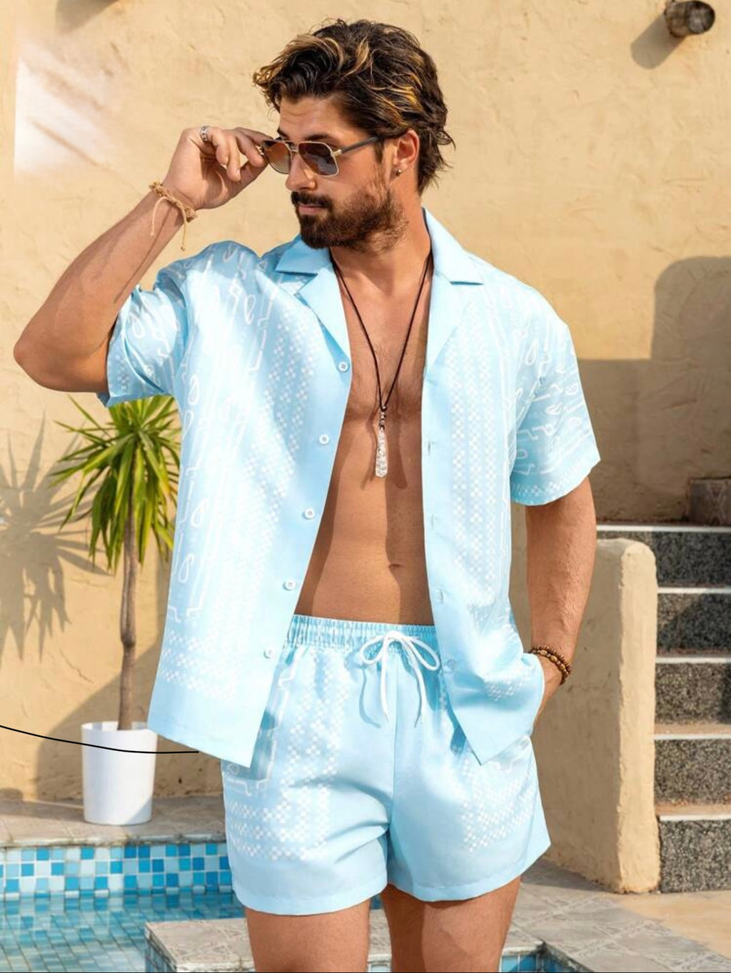 Blue Mirage Set – Hawaïen & Chic