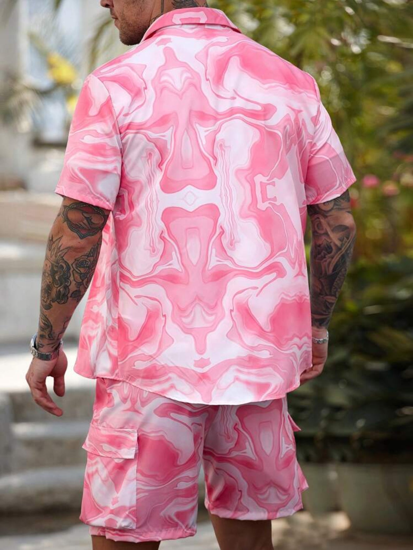 Rose Marble Luxe Set – Homme Chic & Tendance