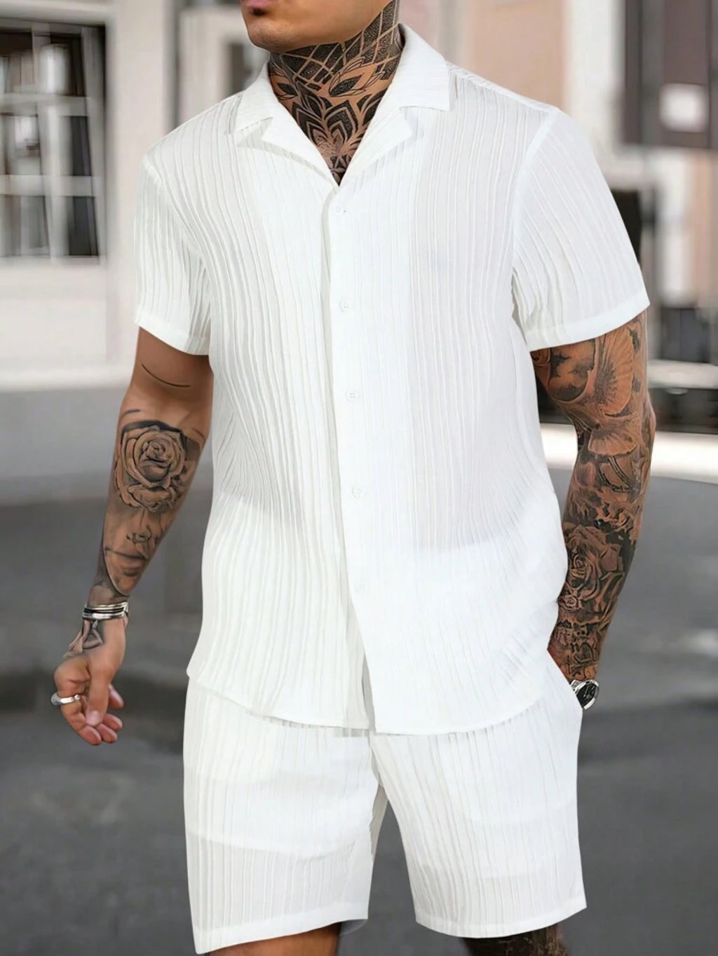 L’Essentiel Blanc – Ensemble Élégant, Coupe Moderne & Sobriété Chic